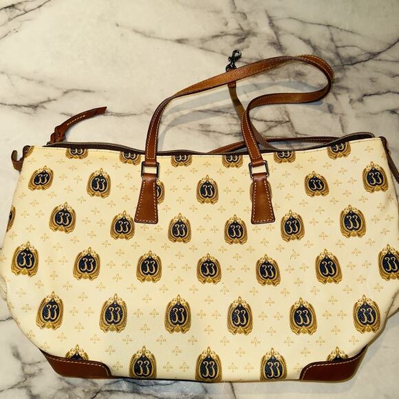 RARE 2015 Club 33 Logo Shopper Dooney & Bourke Handbag Tote Bag Limited Ed Parks - Picture 3 of 9